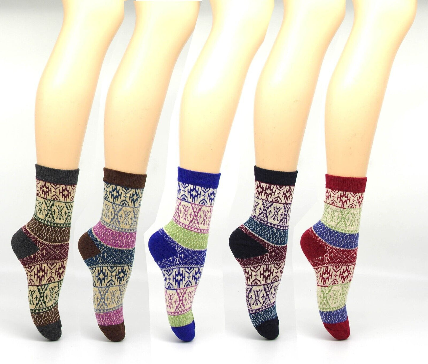 Thermosocken Weihnachtssocken dicke warme Winter Socken 2-12Paar Gr. 35-38,39-42