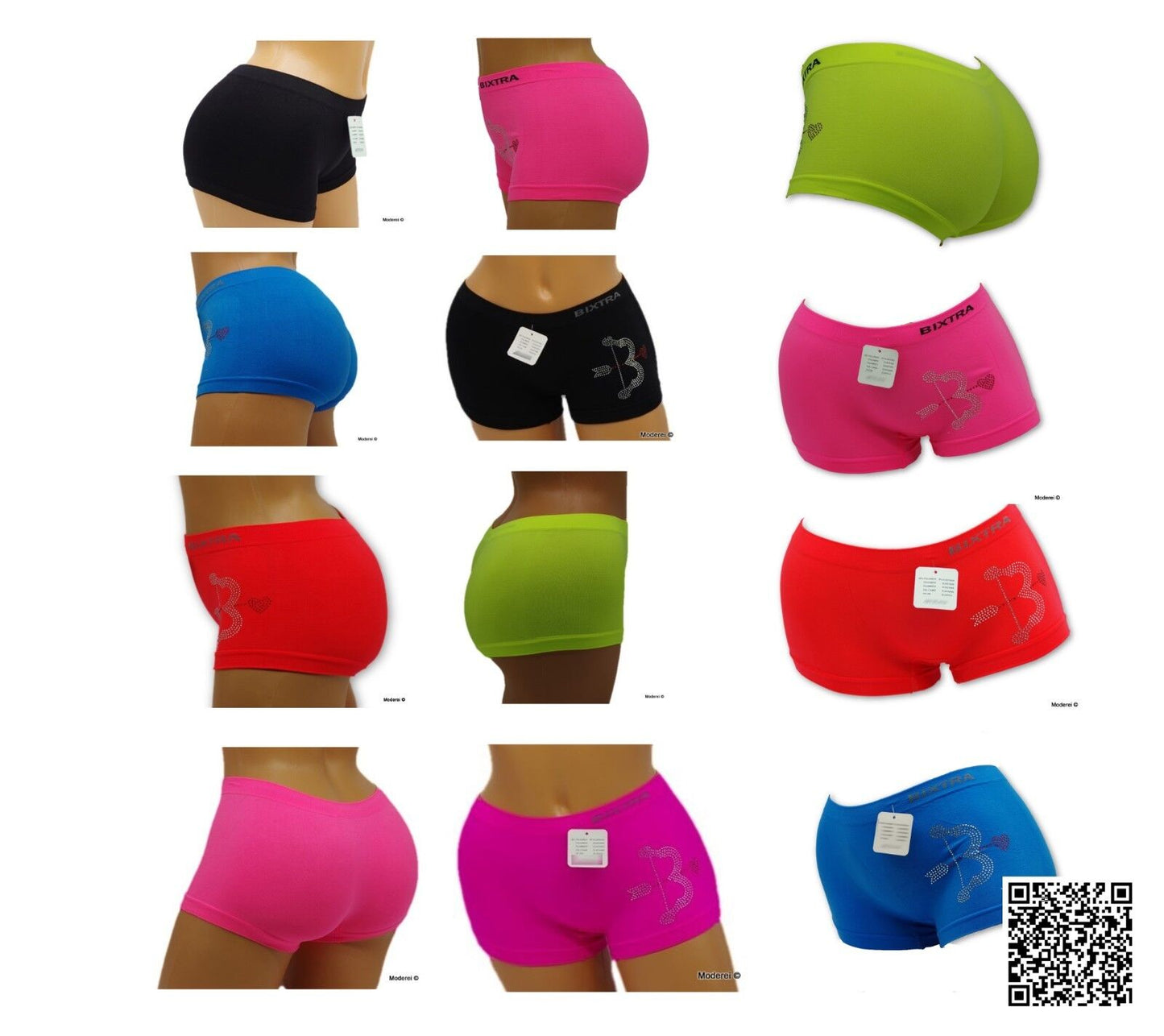 Hotpants Slips Moderei Unterhose Panty Damen unterwäsche Gr. S/M L/XL