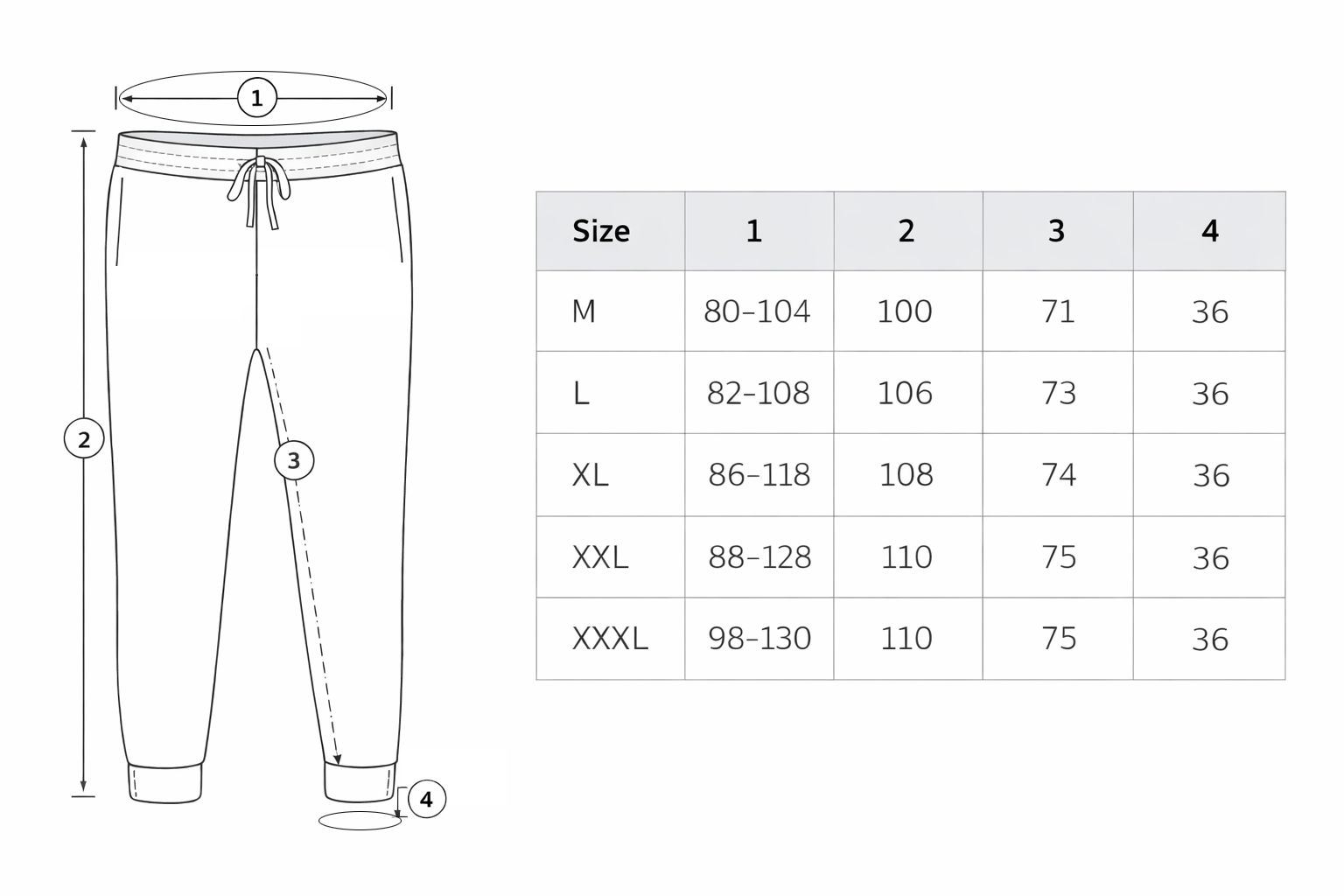 Size-Table